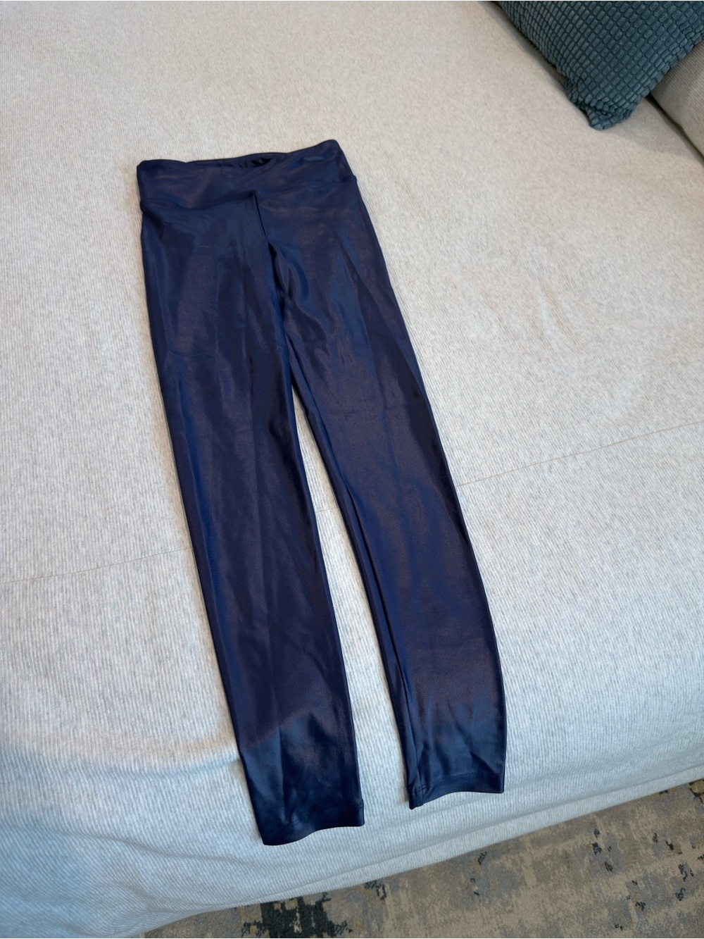 Koral Shiny High-Rise Leggings in Navy